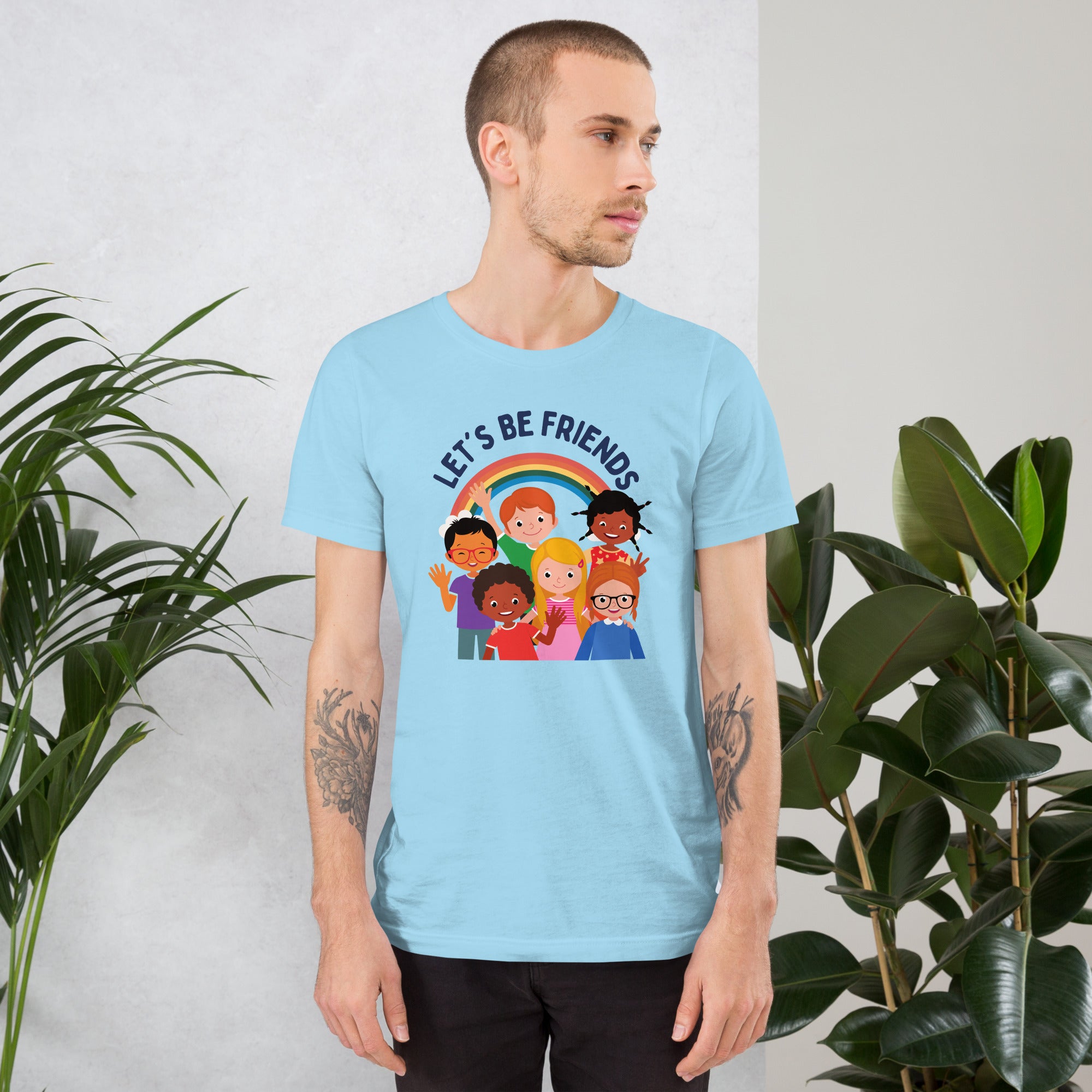 All Of Life Is Art Unisex Milk Sandwich T-Shirt